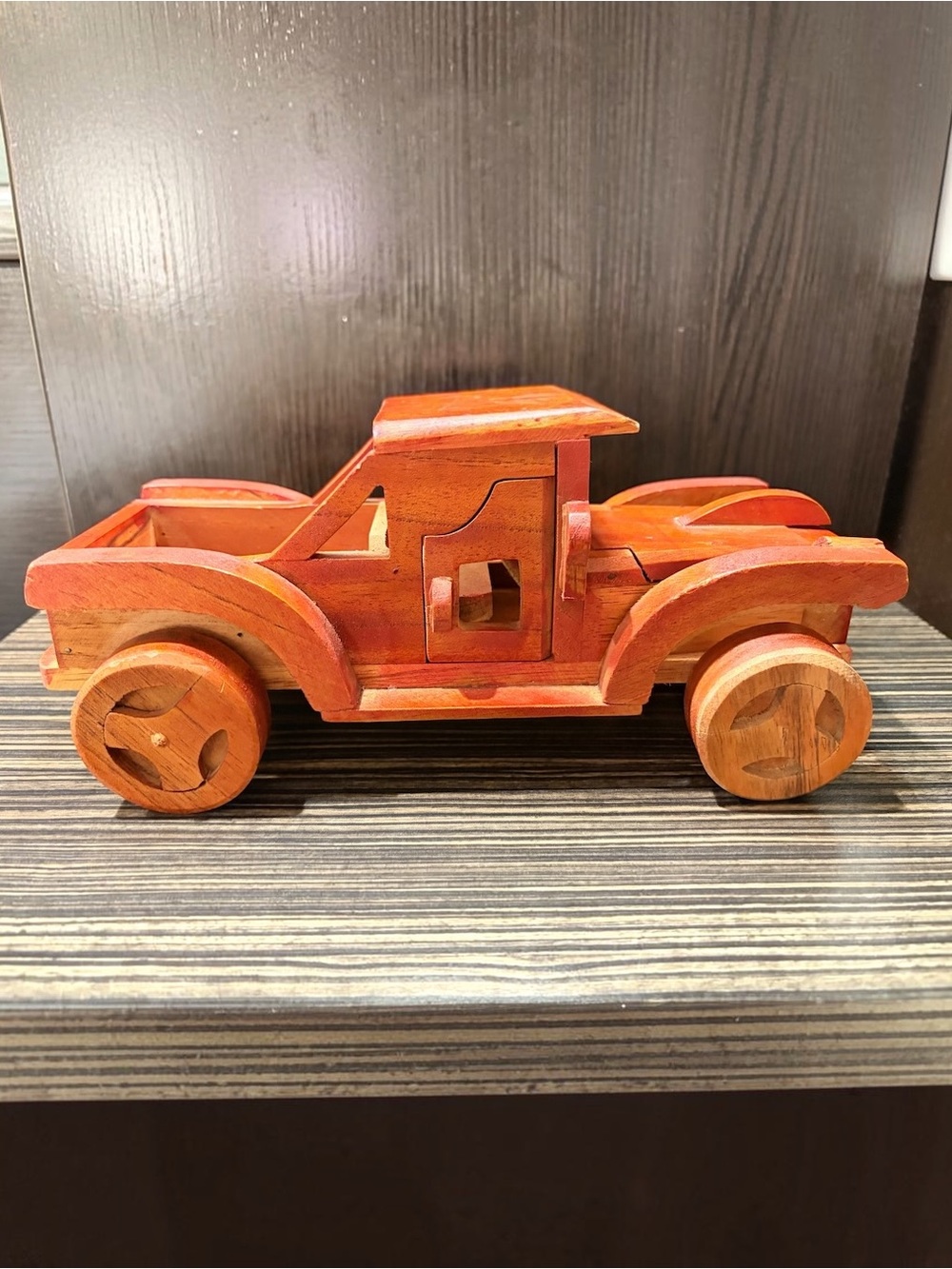 Handmade Handcrafted Vintage Wooden Car